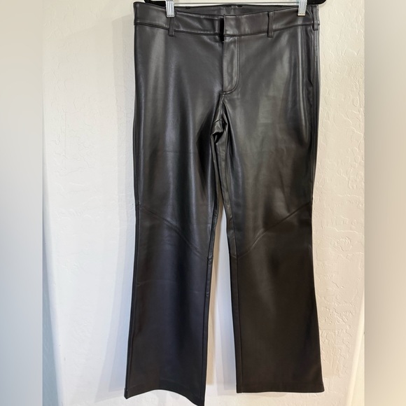 Free People Love Language Vegan Leather 
Low-Rise Pant. - Picture 2 of 4